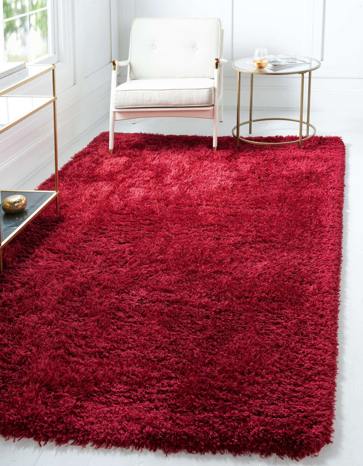 Rechteck Teppich Marilyn Monroe™ Glam Trellis in Rot von Hadorn™ - Lifestyle Image