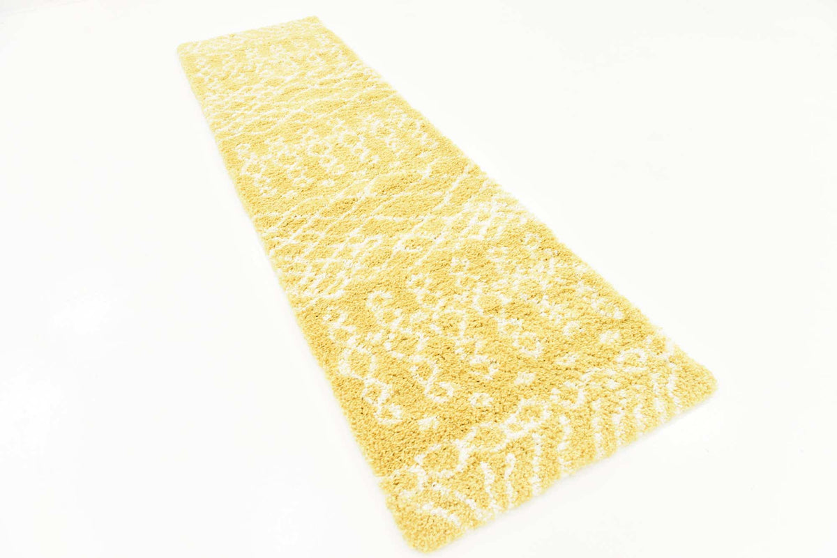Läufer Hochflorteppich Marrakesh Shag in Gelb von Hadorn™ - Lifestyle Image