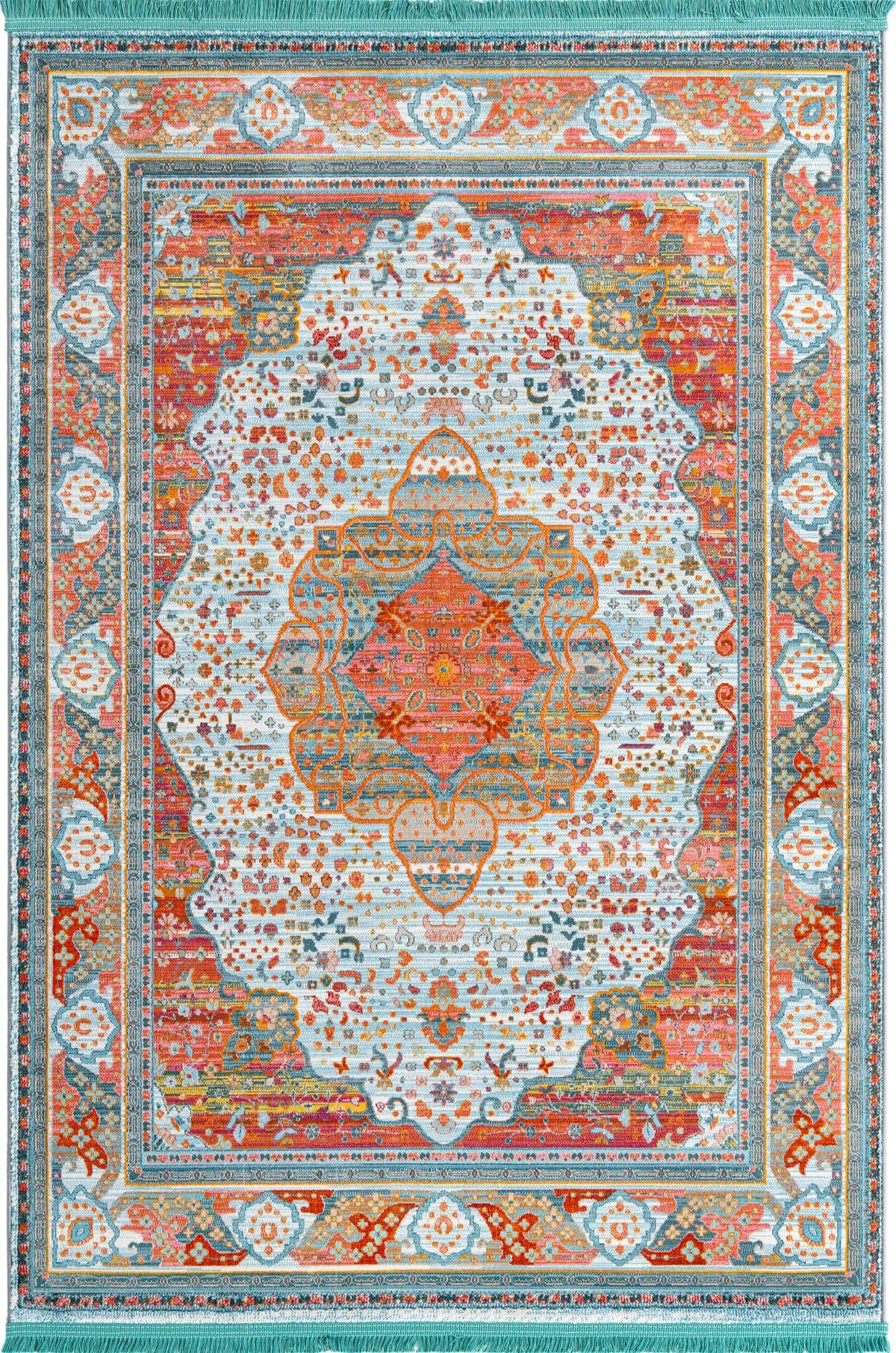 Rechteck Teppich Havana in Hellblau von Hadorn™ - Lifestyle Image