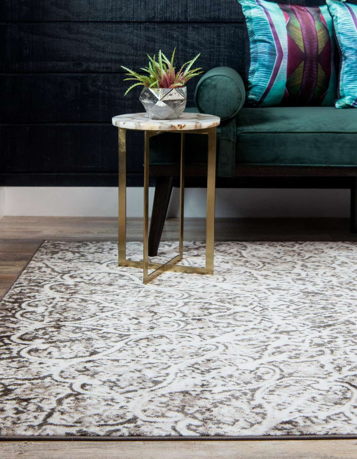 Rechteck Teppich Monaco in Braun von Hadorn™ - Lifestyle Image