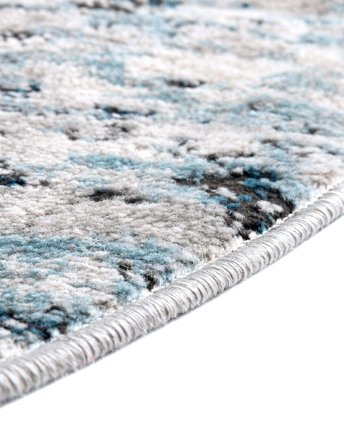 Rund Teppich Leipzig in Blau von Hadorn™ - Lifestyle Image