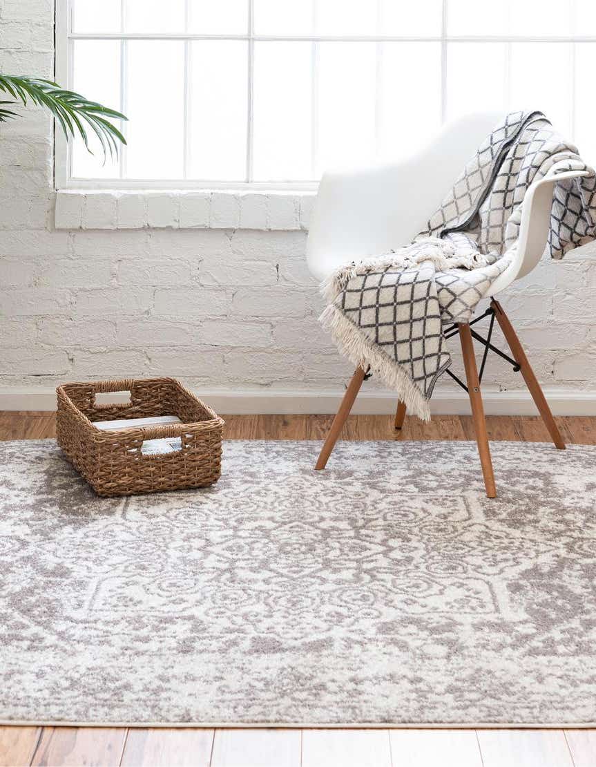 Oval Teppich Arlington in Weiss von Hadorn™ - Lifestyle Image