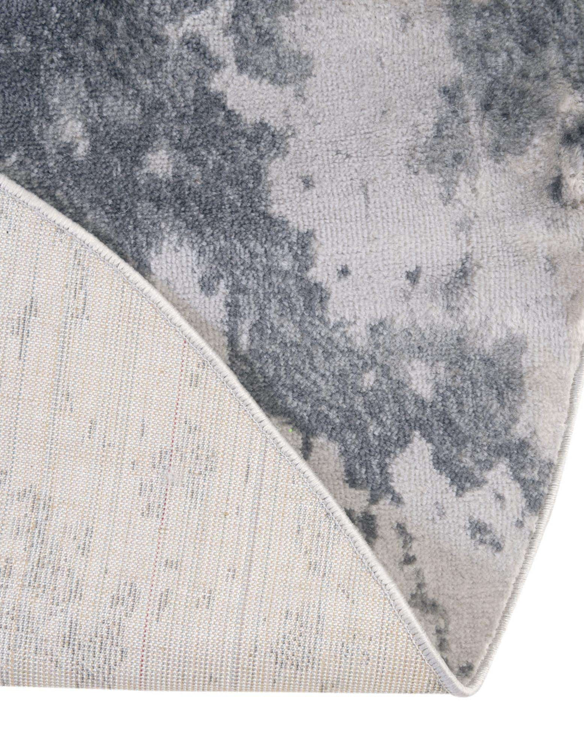 Rund Teppich Metropolis in Hellgrau von Hadorn™ - Lifestyle Image