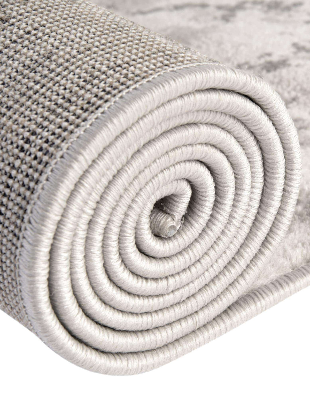 Rund Teppich Metropolis in Hellgrau von Hadorn™ - Lifestyle Image