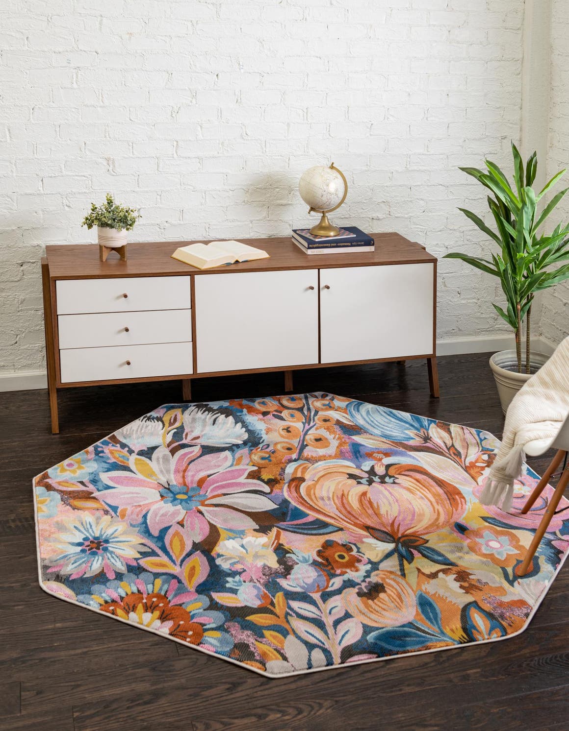 Achteck Teppich Blossom in Mehrfarbig von Hadorn™ - Lifestyle Image