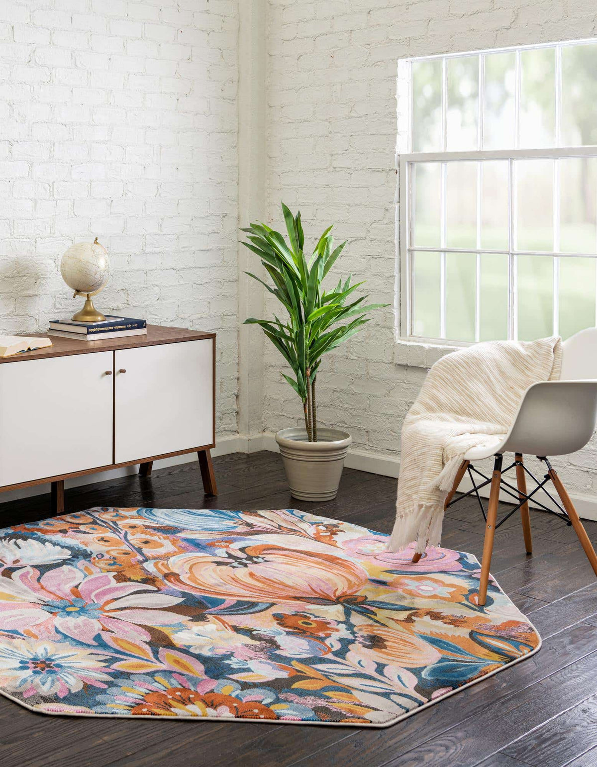 Achteck Teppich Blossom in Mehrfarbig von Hadorn™ - Lifestyle Image