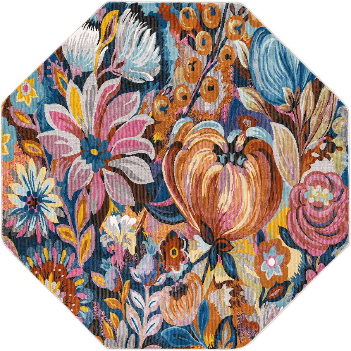 Achteck Teppich Blossom in Mehrfarbig von Hadorn™ - Lifestyle Image