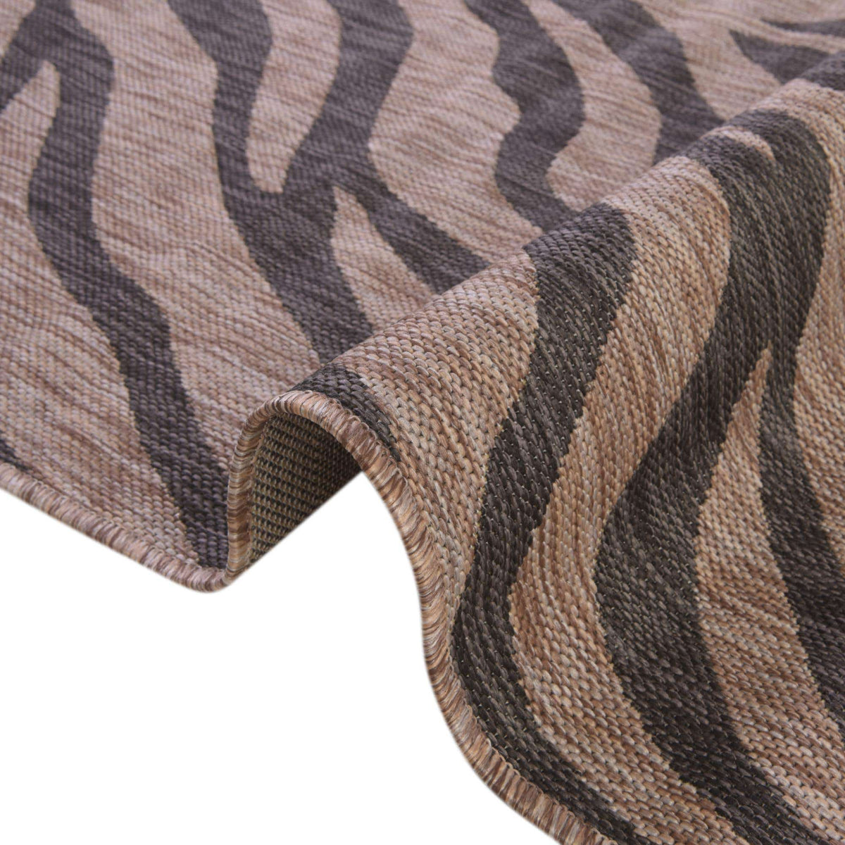 Rund Outdoor Teppich Outdoor Safari in Natürlich von Hadorn™ - Lifestyle Image