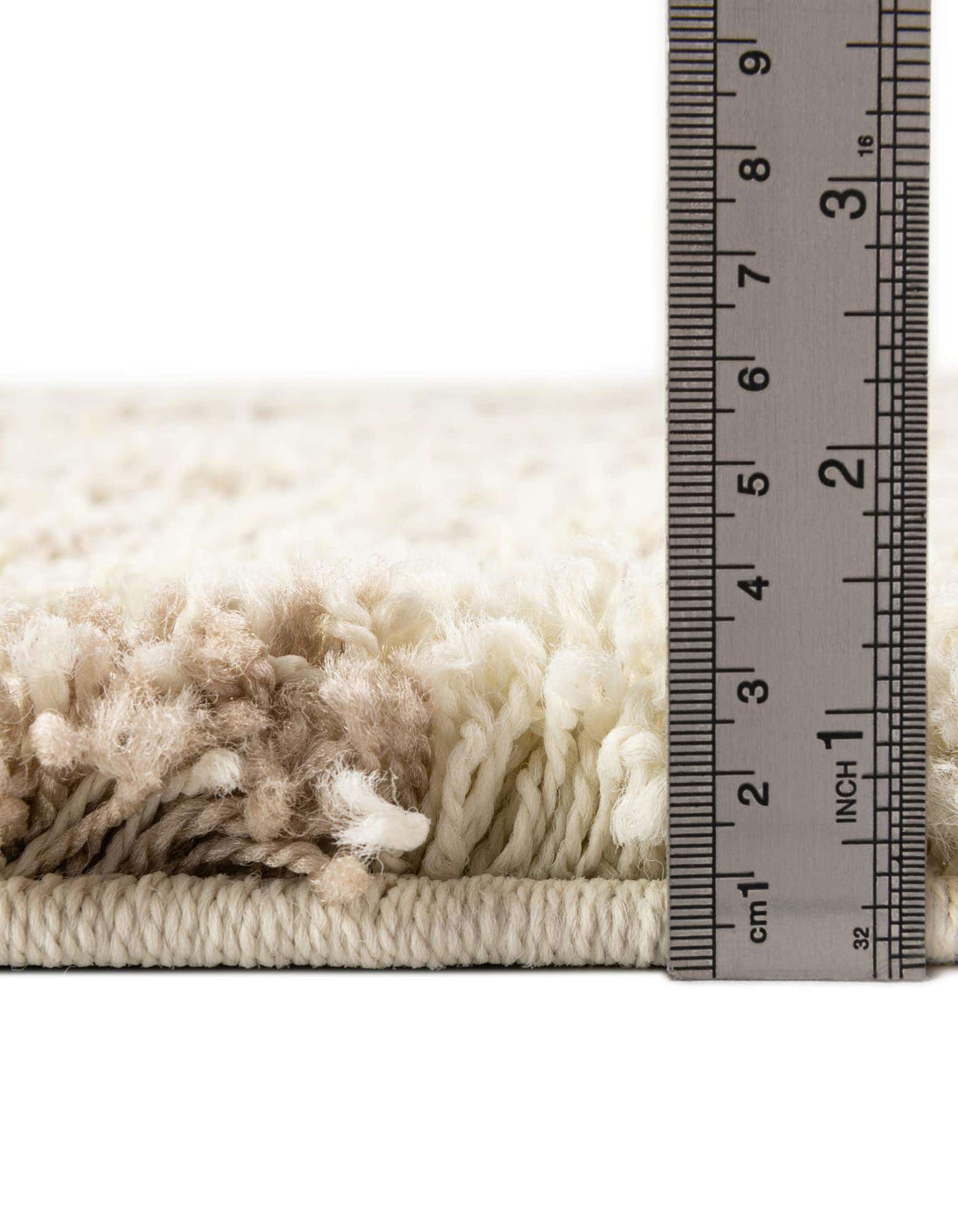 Rechteck Hochflorteppich Trellis Shag in Beige von Hadorn™ - Lifestyle Image