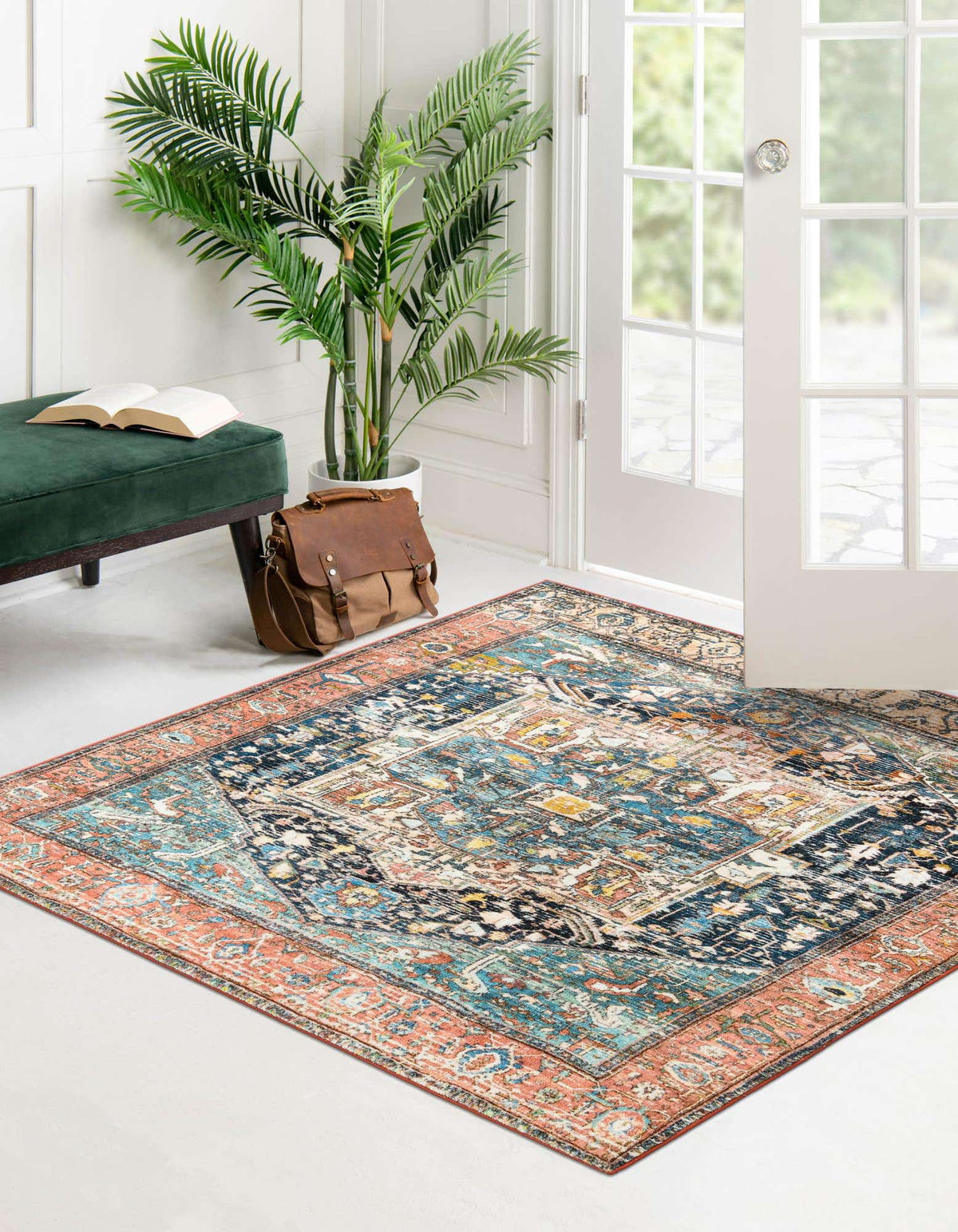Quadratisch Teppich Medina in Mehrfarbig von Hadorn™ - Lifestyle Image