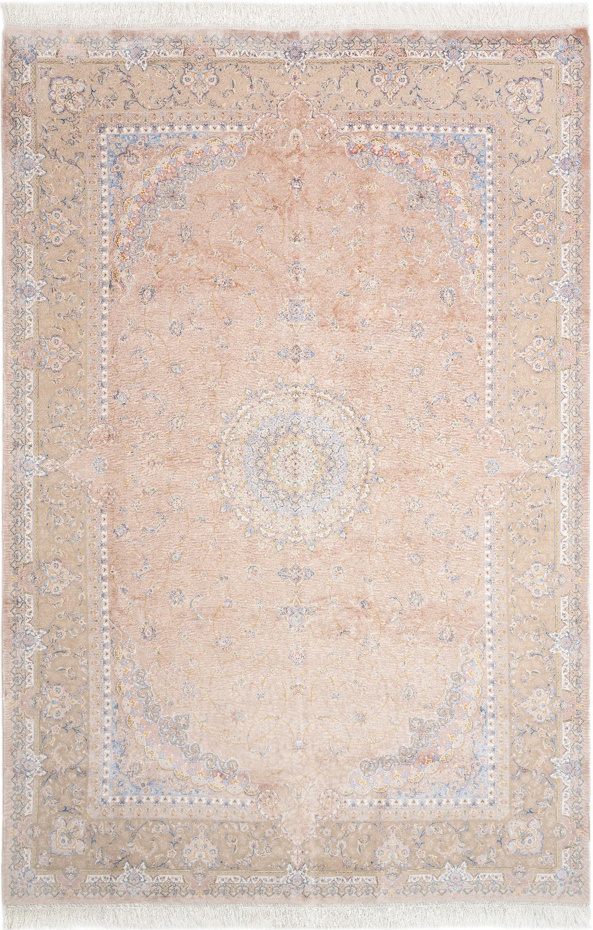 Rechteck Teppich Ghom Design in Hellbraun von Hadorn™ - Lifestyle Image