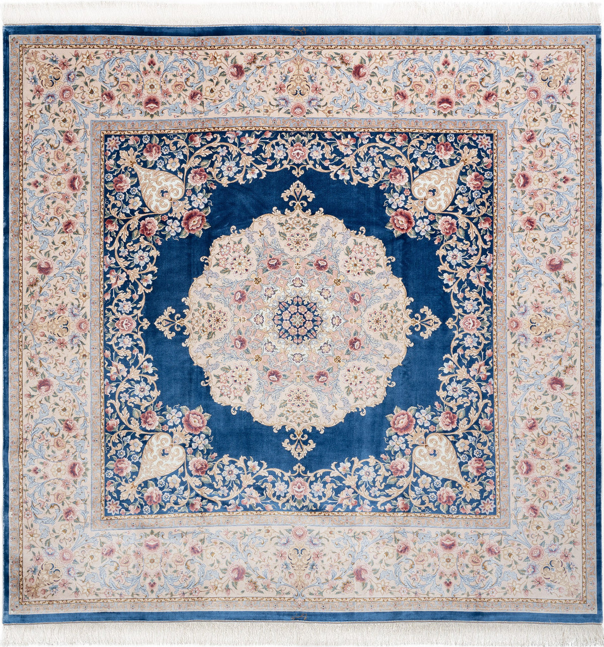 Rechteck Teppich Ghom Design in Blau von Hadorn™ - Lifestyle Image