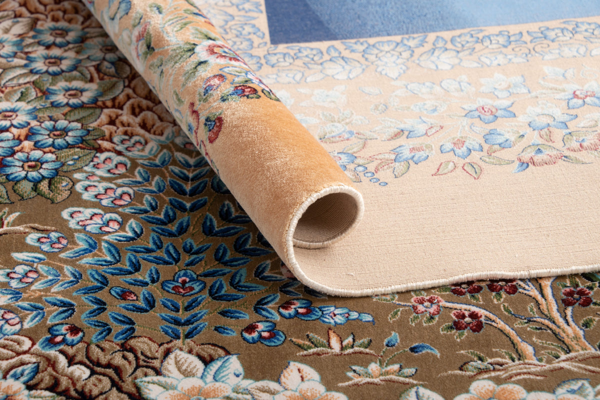 Rechteck Teppich Ghom Design in Beige von Hadorn™ - Lifestyle Image